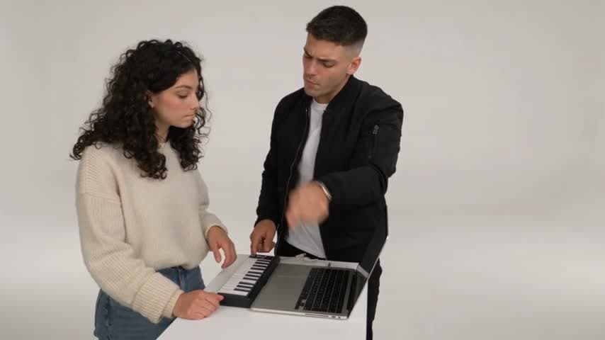 White-studio reference demonstration